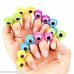 Jovitec 72 Pieces Eyes Finger Puppet Eyeballs Ring Toy Googly Eyeball Ring for Kids Party Toy 6 Colors B07GDMG1N6